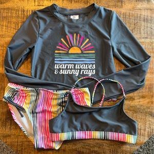 Art Class Three Piece Swimsuit